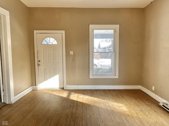 entrance foyer featuring light hardwood / wood-style flooring