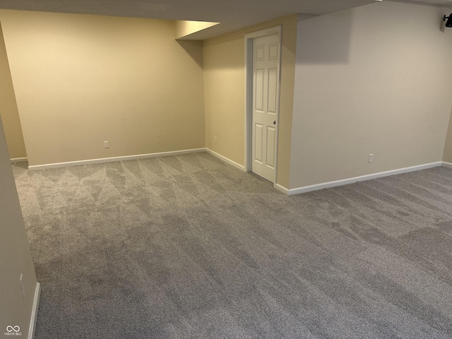 386 White Oak Ln, Greenwood, IN 46142 - finished basement featuring baseboards and carpet