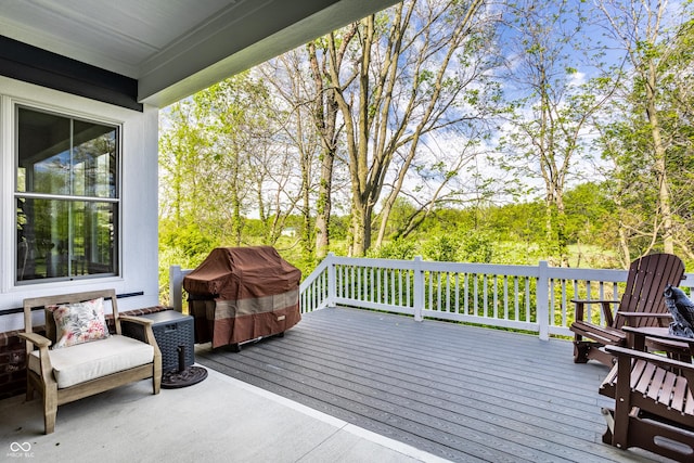 20188 Hampton Park Dr, Westfield, IN 46074 - wooden terrace featuring view of scattered trees
