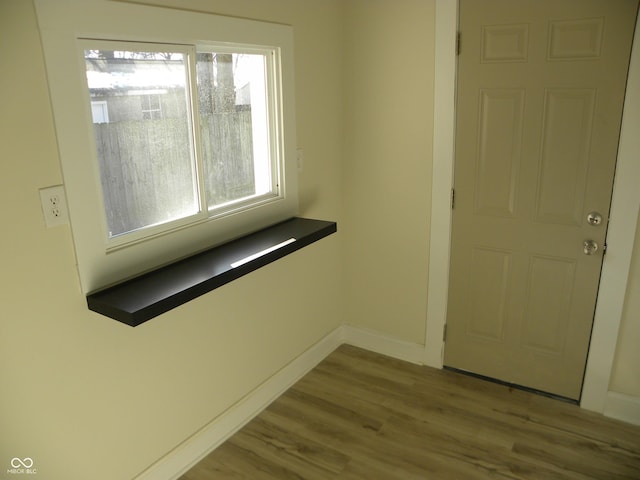 interior space featuring light hardwood / wood-style flooring