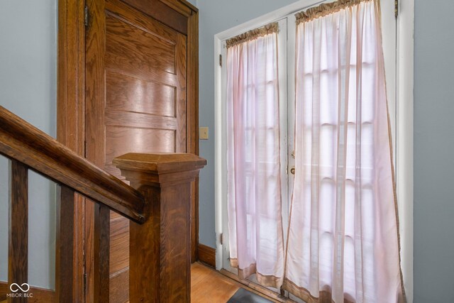 1023 Franklin St, Columbus, IN 47201 - doorway with light hardwood / wood-style flooring
