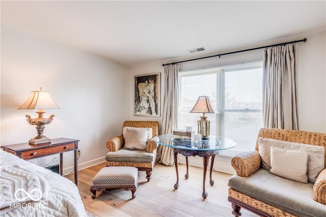 bedroom featuring hardwood / wood-style floors