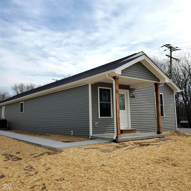 ranch-style house with central AC