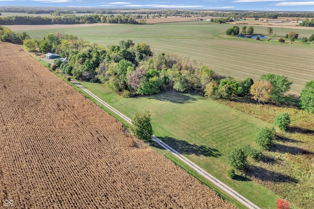 bird's eye view featuring a rural view