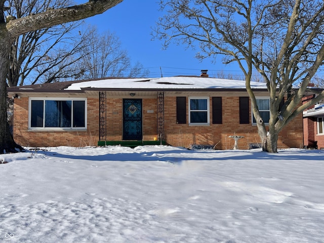 view of ranch-style house