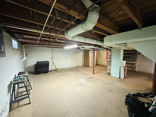 view of basement