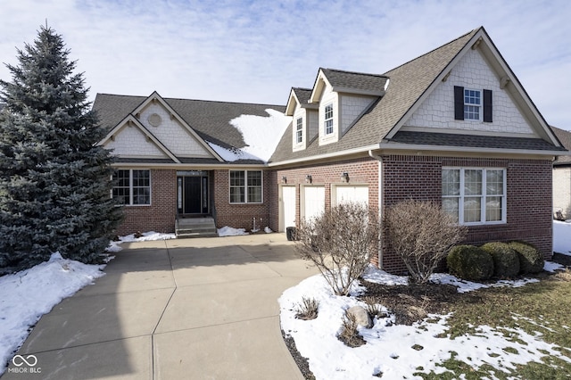 view of front of house featuring a garage