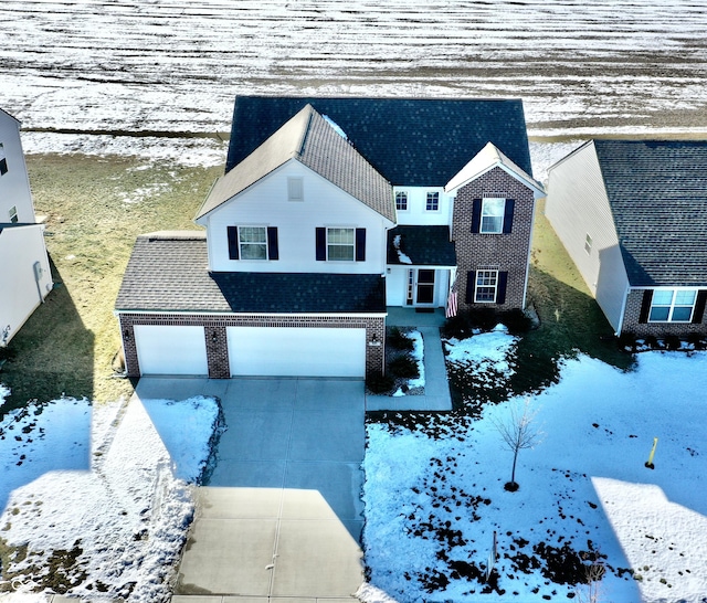 view of front of house featuring a garage