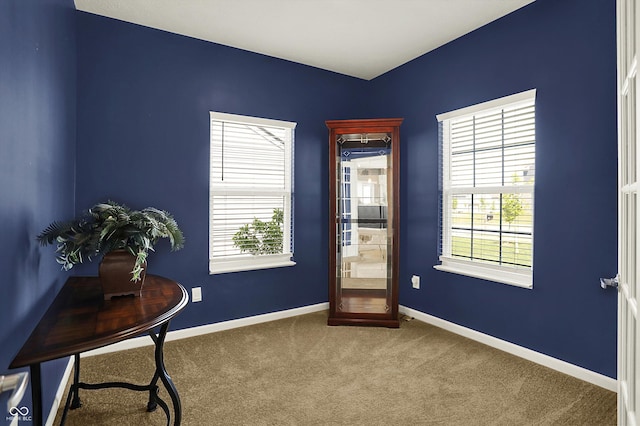 977 Capricorn Dr, Franklin, IN 46131 - interior space featuring carpet flooring, baseboards, and plenty of natural light