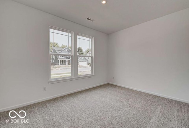 view of carpeted empty room