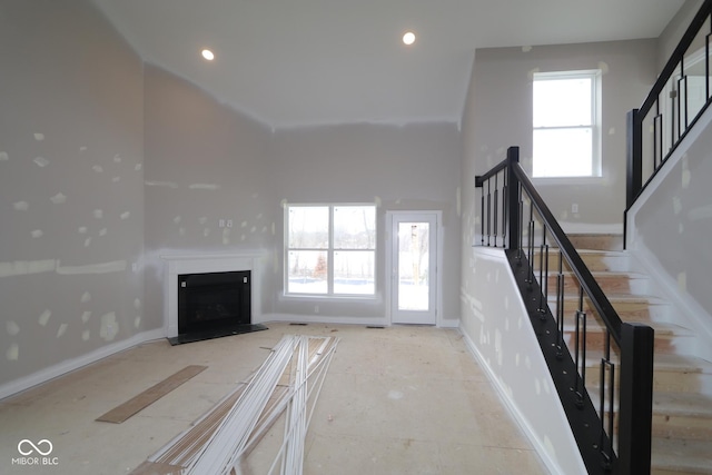 view of unfurnished living room