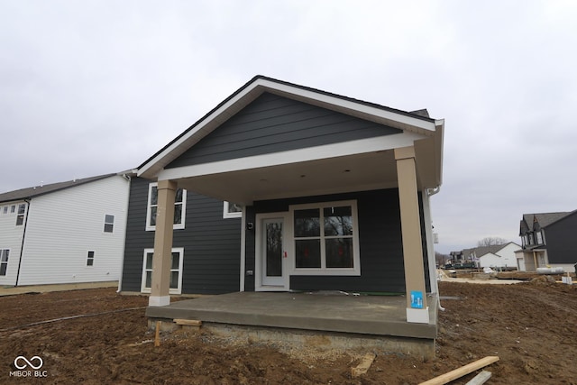 view of rear view of property