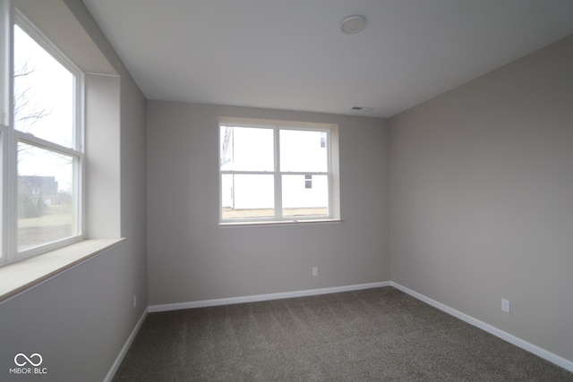 view of carpeted empty room