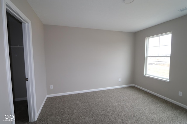 view of carpeted empty room