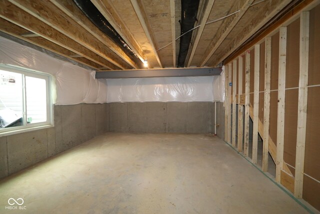 view of basement