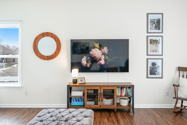 interior space featuring hardwood / wood-style flooring