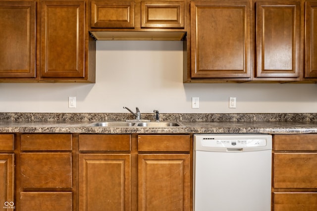 kitchen featuring dishwasher and sink