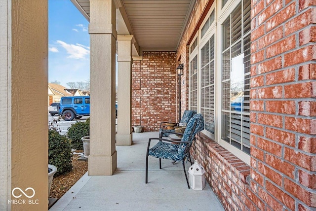 view of patio / terrace featuring covered porch