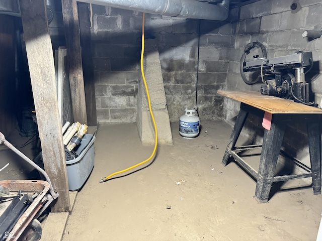 view of basement