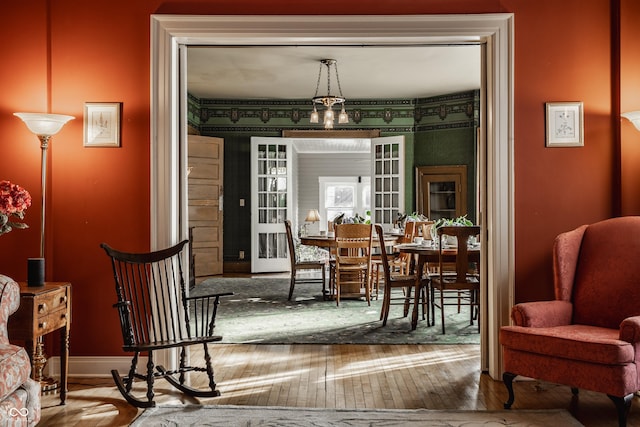 dining room featuring hardwood / wood-style floors