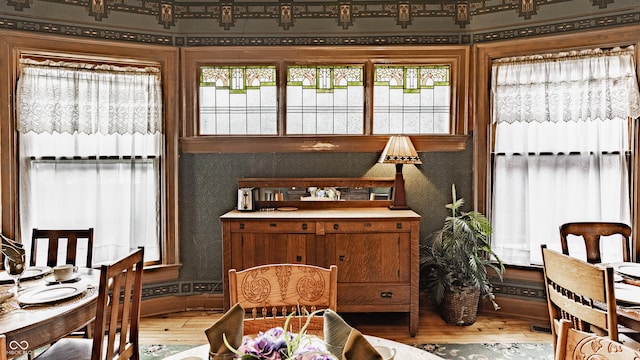 dining room featuring hardwood / wood-style floors