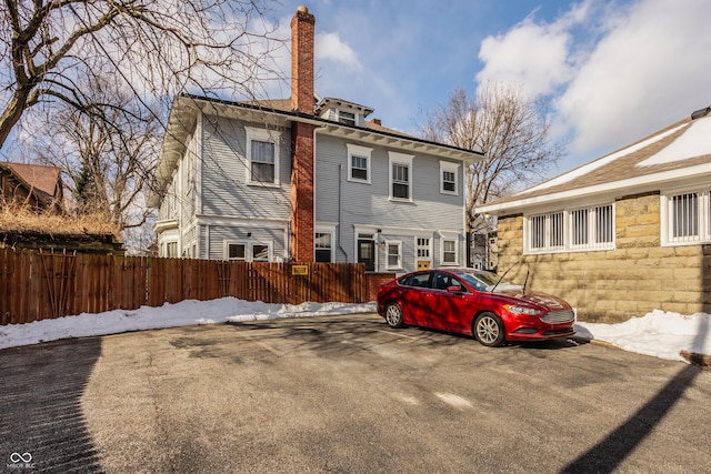 view of rear view of property