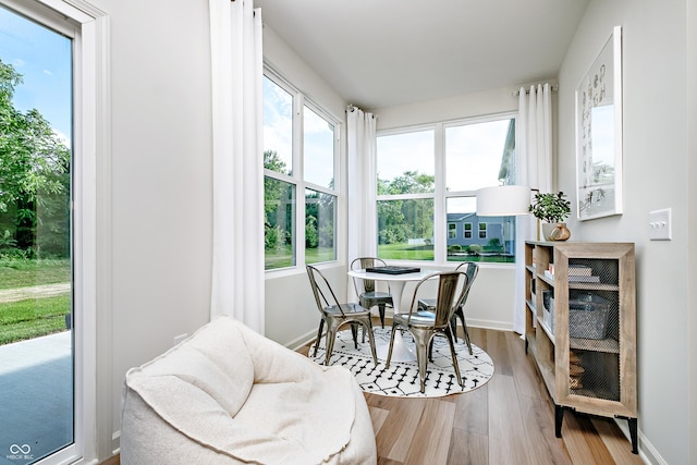 view of sunroom / solarium