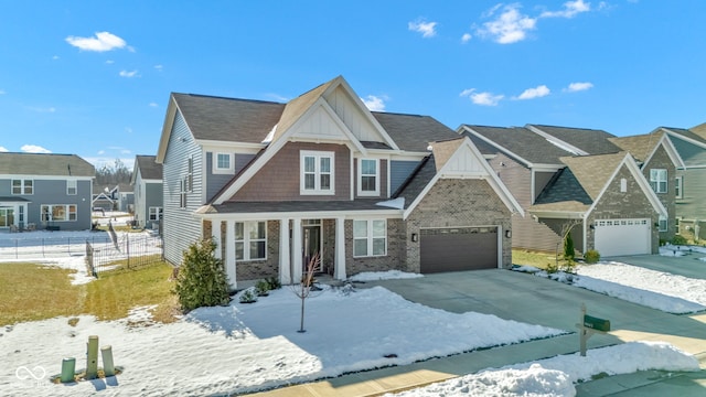 view of front of house featuring a garage