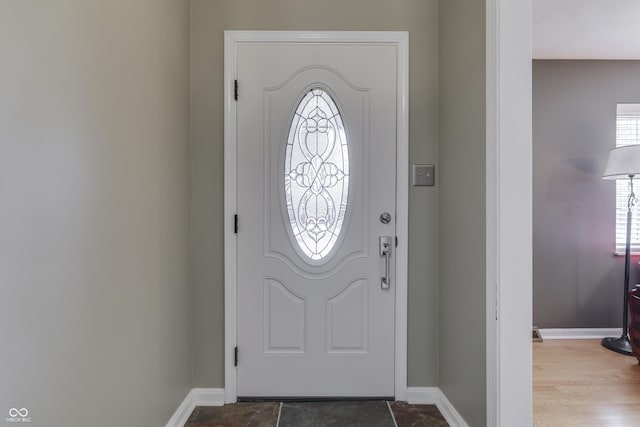 view of foyer entrance