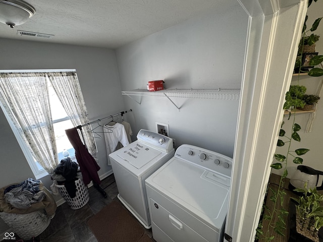 laundry area featuring washer and dryer