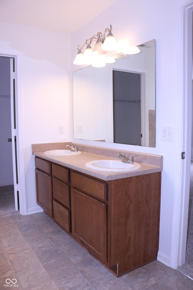 bathroom with vanity