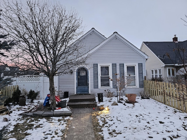 view of bungalow