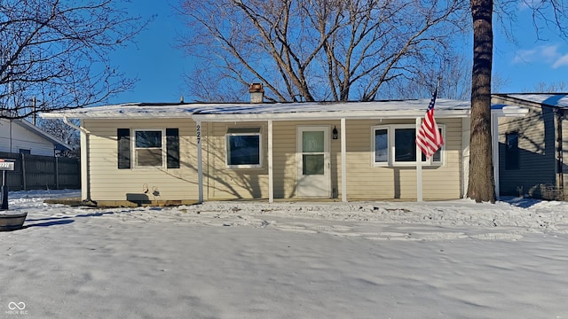 view of front of house