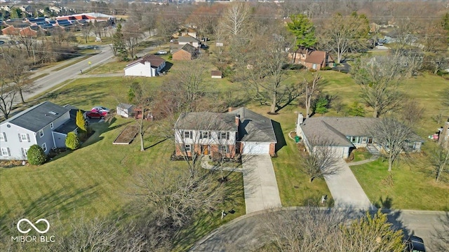 drone / aerial view featuring a residential view