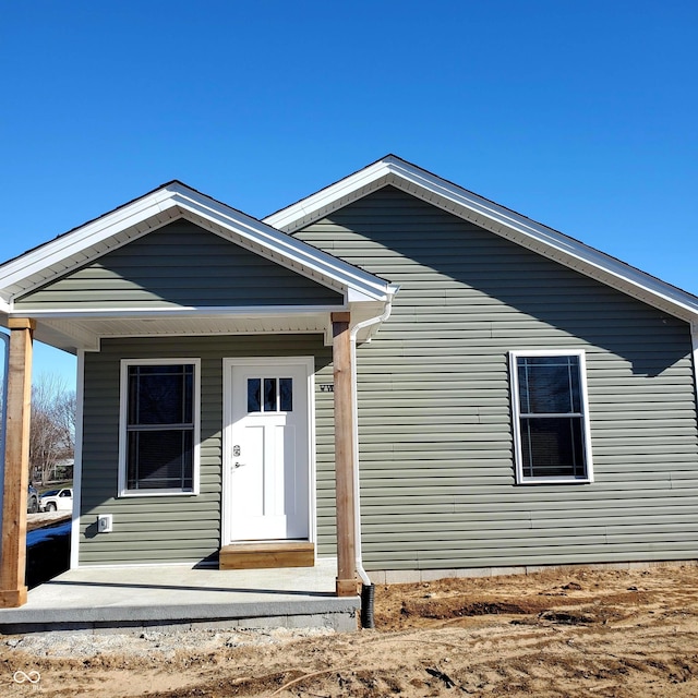 view of front of property