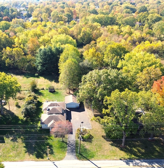 aerial view with a view of trees