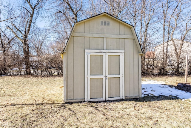 view of outdoor structure