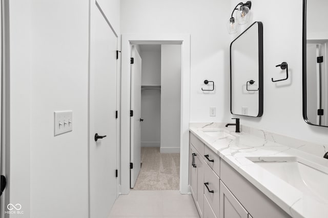 bathroom with vanity