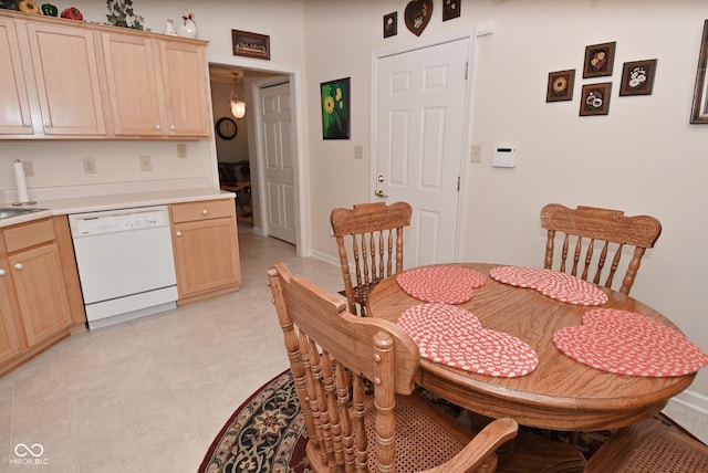 view of dining room