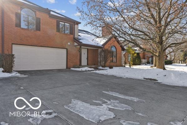 view of property with a garage