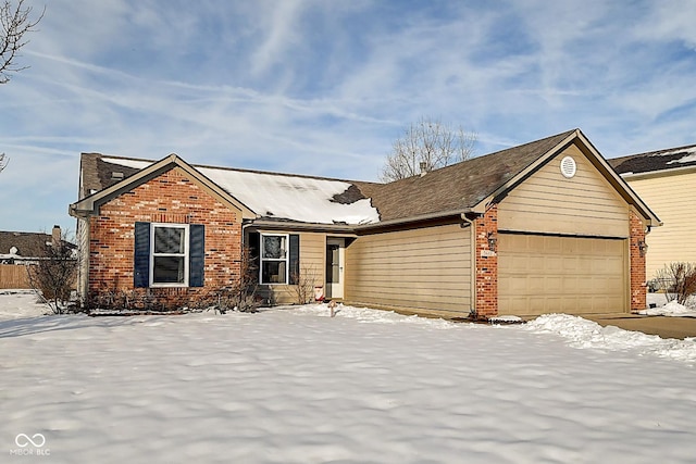 ranch-style home with a garage