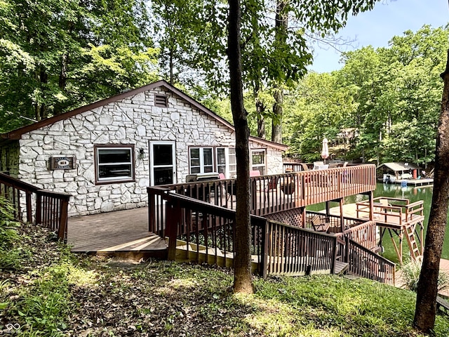 7018 Drum Dr, Nineveh, IN 46164 - view of wooden terrace