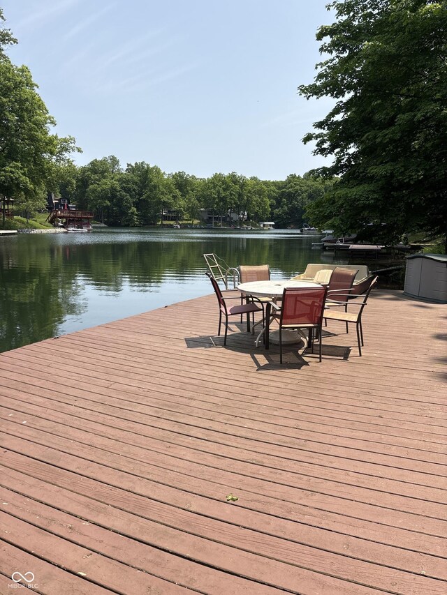 7018 Drum Dr, Nineveh, IN 46164 - dock area with a water view