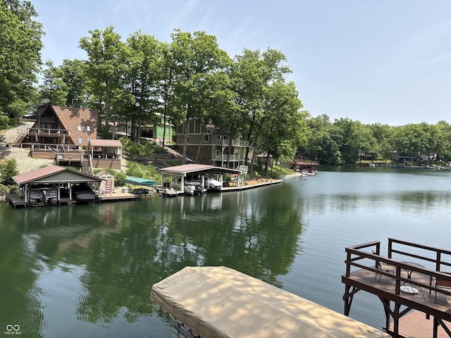 7018 Drum Dr, Nineveh, IN 46164 - dock featuring a water view