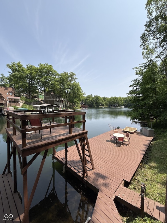 7018 Drum Dr, Nineveh, IN 46164 - dock with a water view