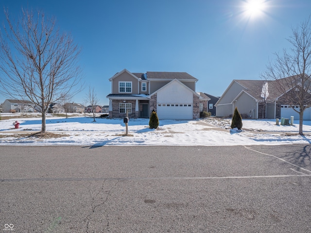 view of property featuring a garage