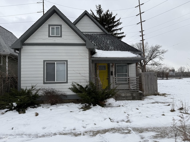 view of bungalow