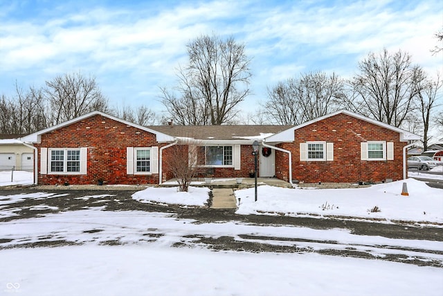 view of ranch-style house