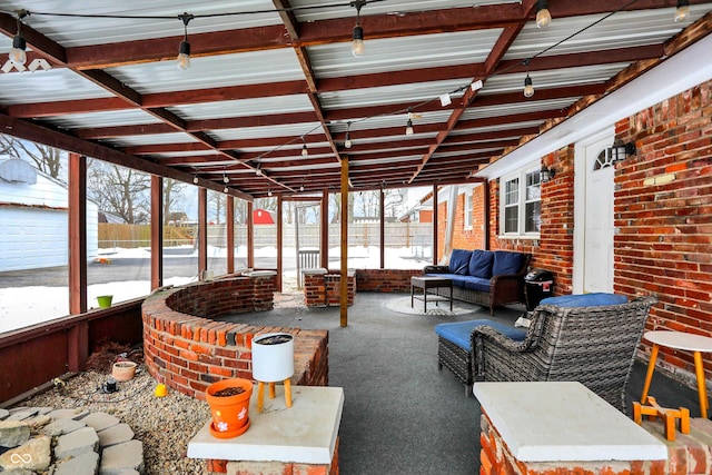 view of sunroom / solarium