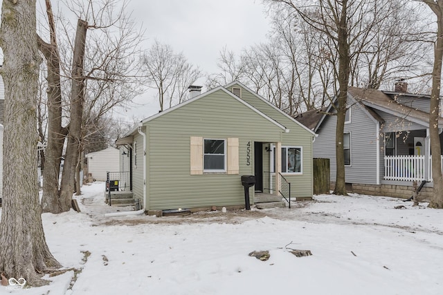 view of bungalow-style home